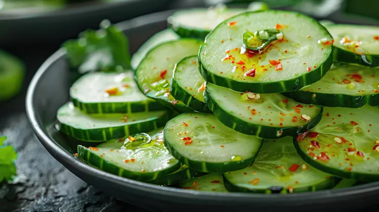 Cucumber and chilli salad