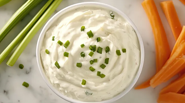 Carrots with creamy dip