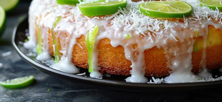 Easy coconut and lime cake