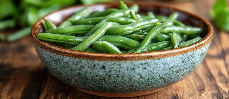 Steamed green beans