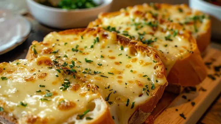 Garlic and mozzarella toasts