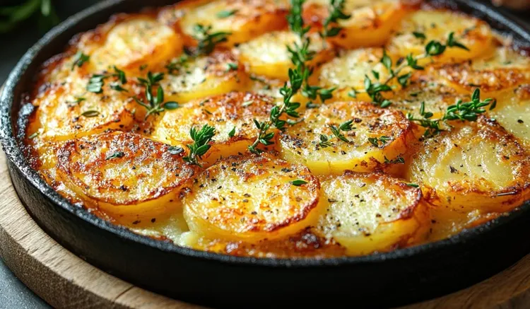 Garlic and thyme scalloped potatoes