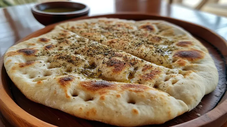 Garlic-oregano pita bread