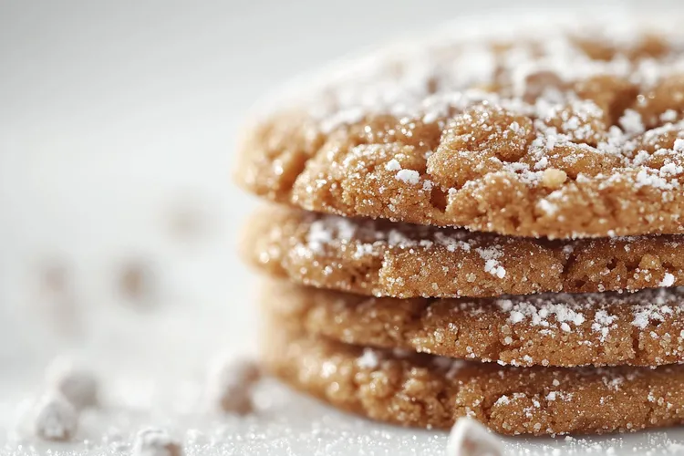 Gingerbread earthquake cookies
