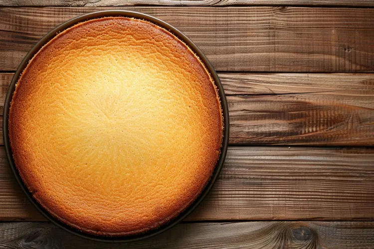 Golden syrup custard cake
