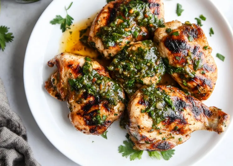 Green chutney chicken