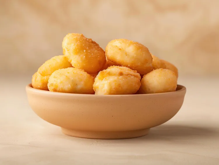 Homemade cheesy potato gems