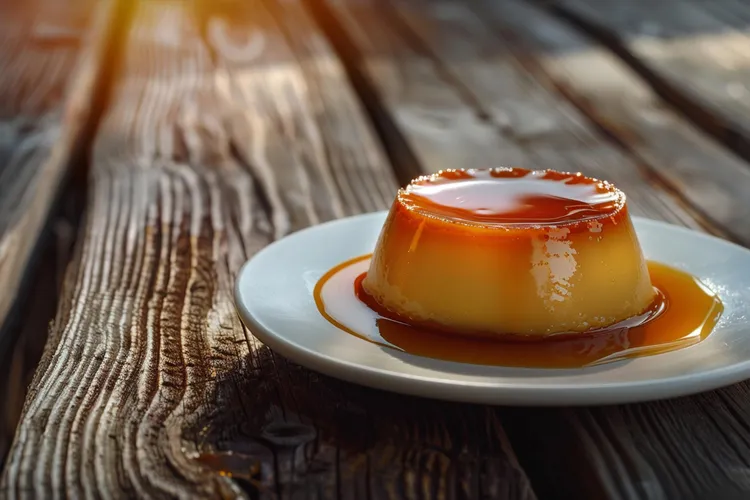 Lactose-free orange creme caramels