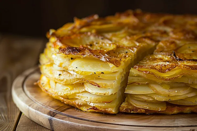 Layered potato cake