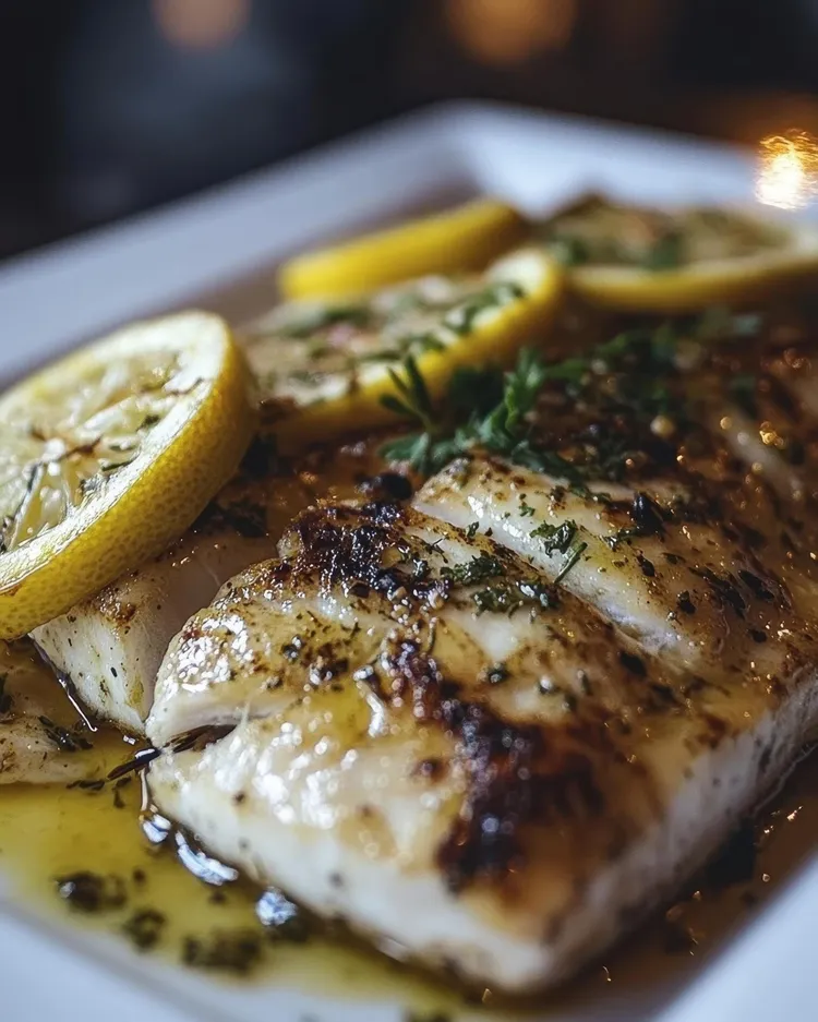 Balsamic tilapia with lemon and garlic