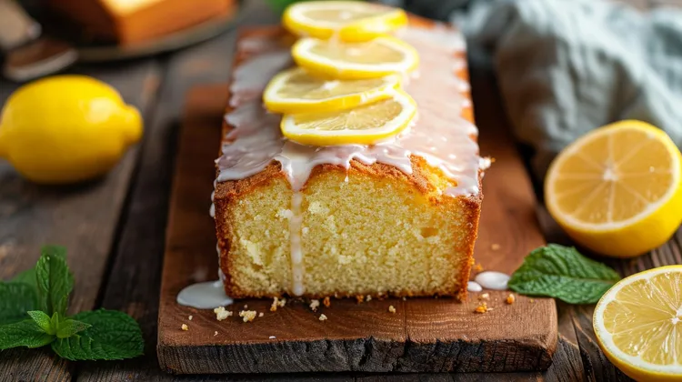 Lemon curd cake