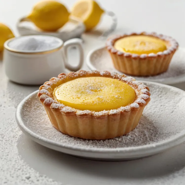 Lemon & lime curd tarts