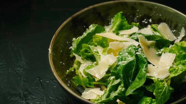Lemon parmesan garden salad