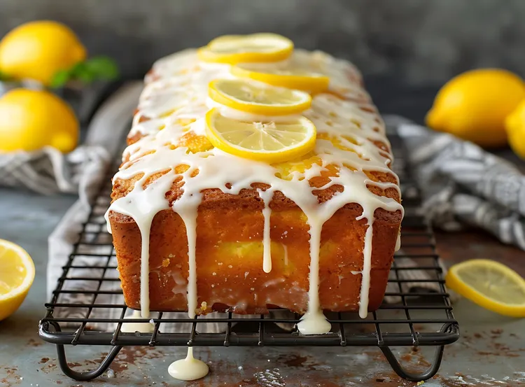 Lemon sour cream cake