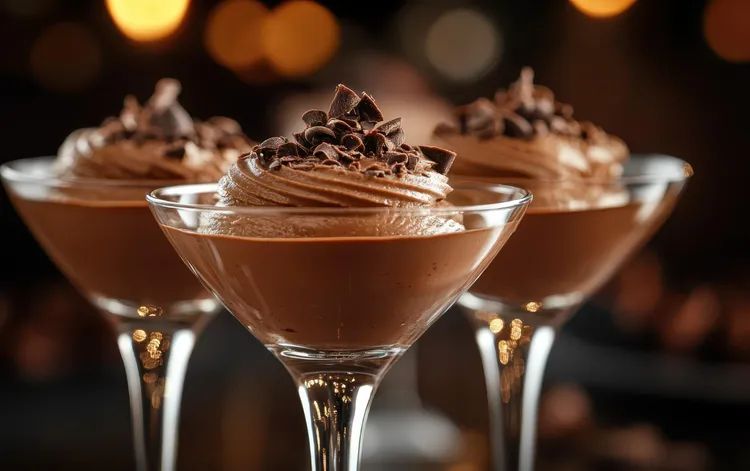 Little chocolate mousses