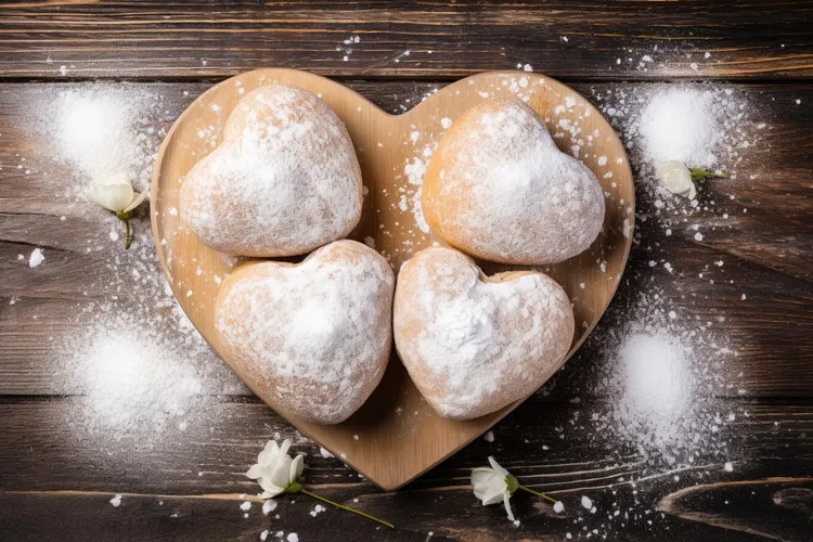 Love heart cookies
