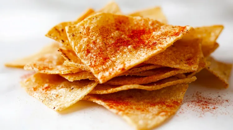 Low-fat pita crisps