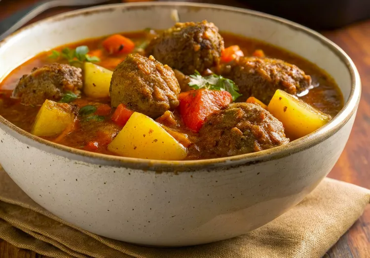 Massaman meatball curry