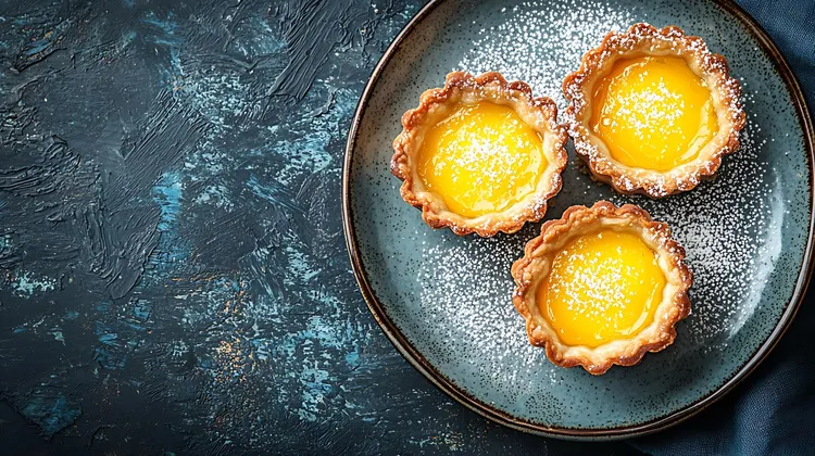 Meyer lemon curd tartlets
