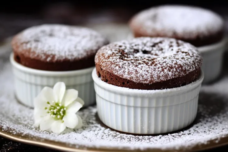 Mini chocolate souffles