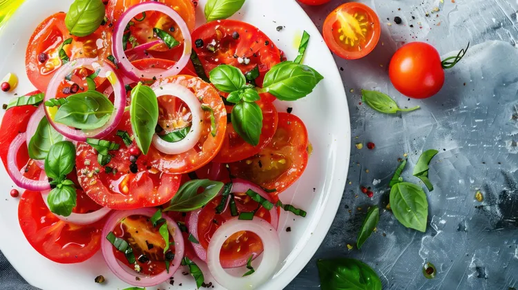 Mixed tomato salad