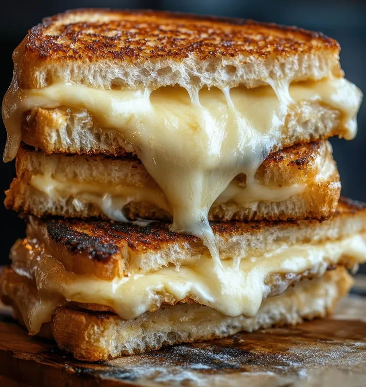 Sweet and savory mozzarella grilled sandwich