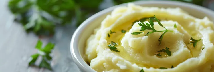 Olive oil and lemon potato mash