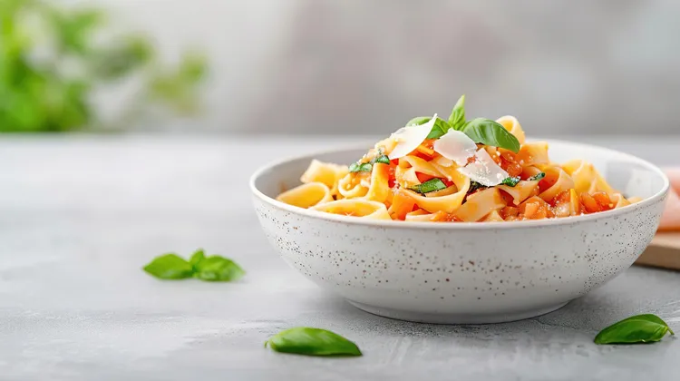 One-pan gluten-free tomato basil pasta