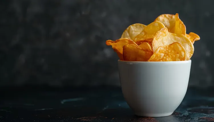 Oven baked potato chips
