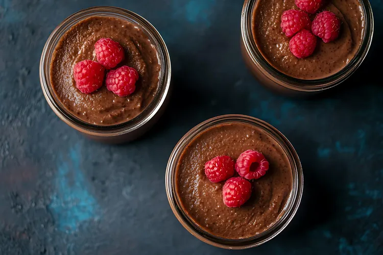 Chocolate peanut butter chia pudding