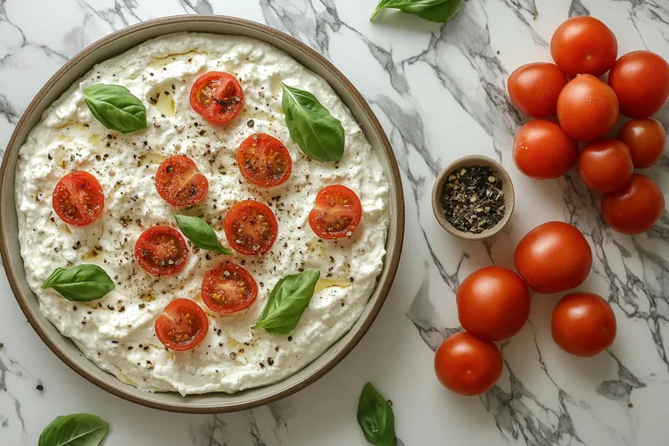 Peppered cottage cheese