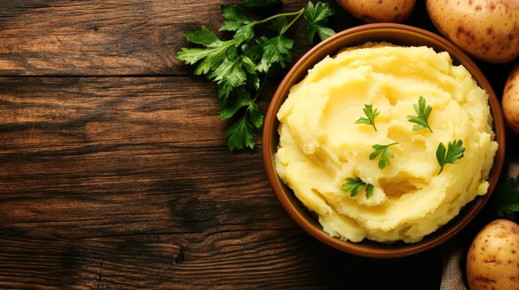 Garlic mashed potatoes