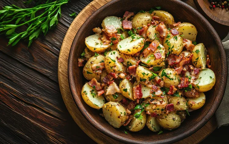 Potato, bacon & herb salad