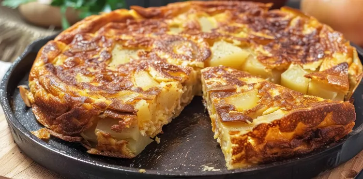 Potato & bread frittata