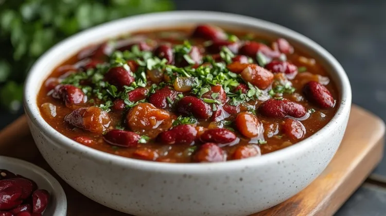 Pressure cooker colombian bean stew