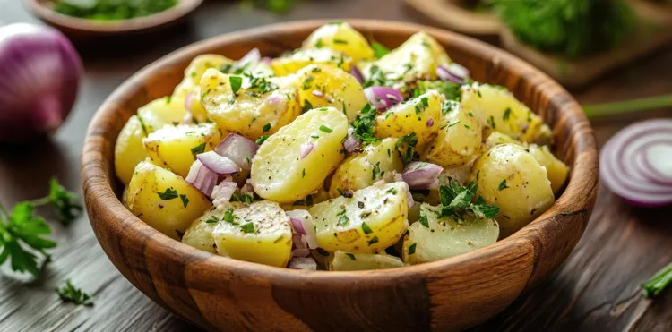 Roasted potato salad with thyme