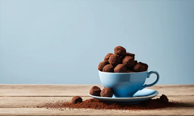 Rum and raisin chocolate truffles