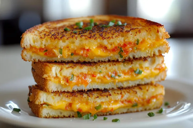 Salsa egg and cheese sandwich