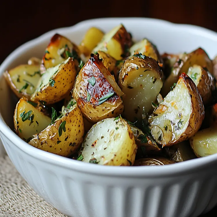 Sauteed potatoes with garlic and thyme