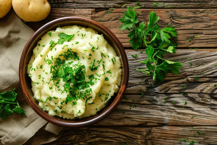 Parsley mashed potatoes
