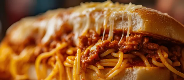 Spaghetti sandwiches