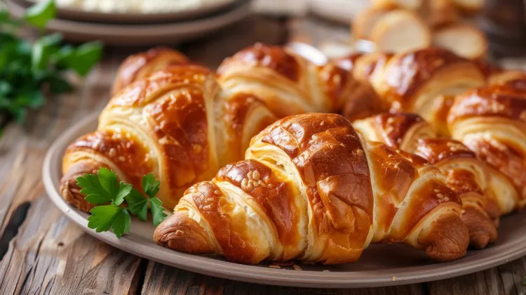 Spinach and ricotta crescent bun