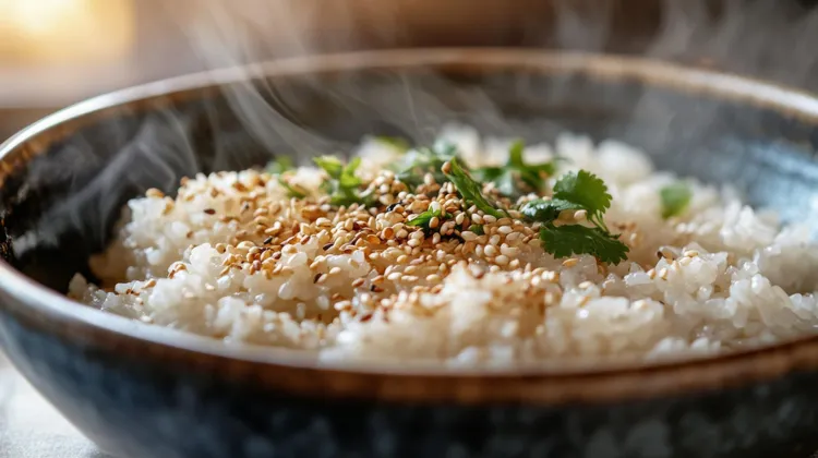Steamed japanese rice