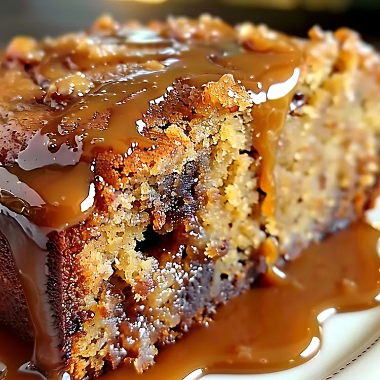 Sticky date cake with caramel sauce