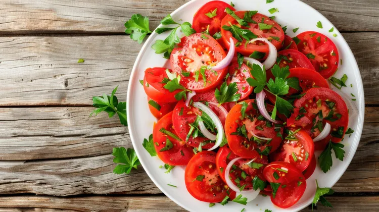 Summer tomato salad