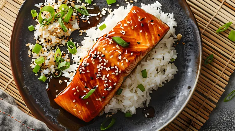 Teriyaki salmon fillets