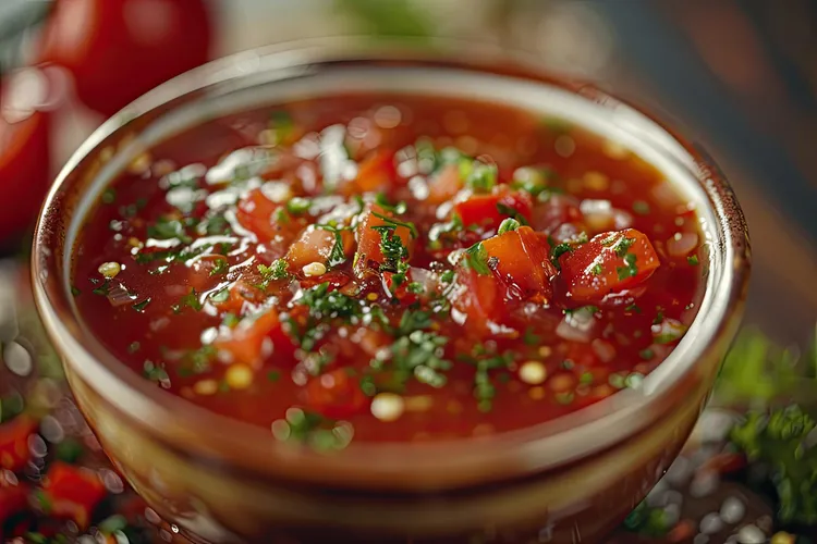 Tomato, capsicum & chilli salsa
