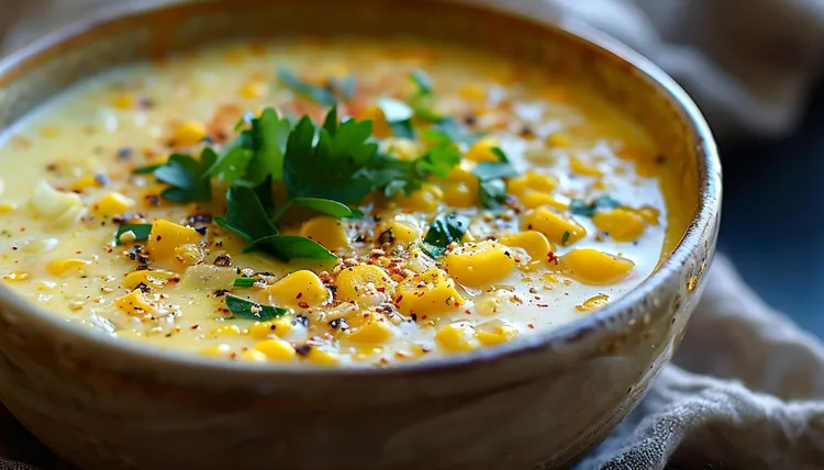 Vegan sweet corn chowder