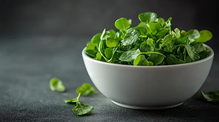 Watercress with soy & chilli dressing