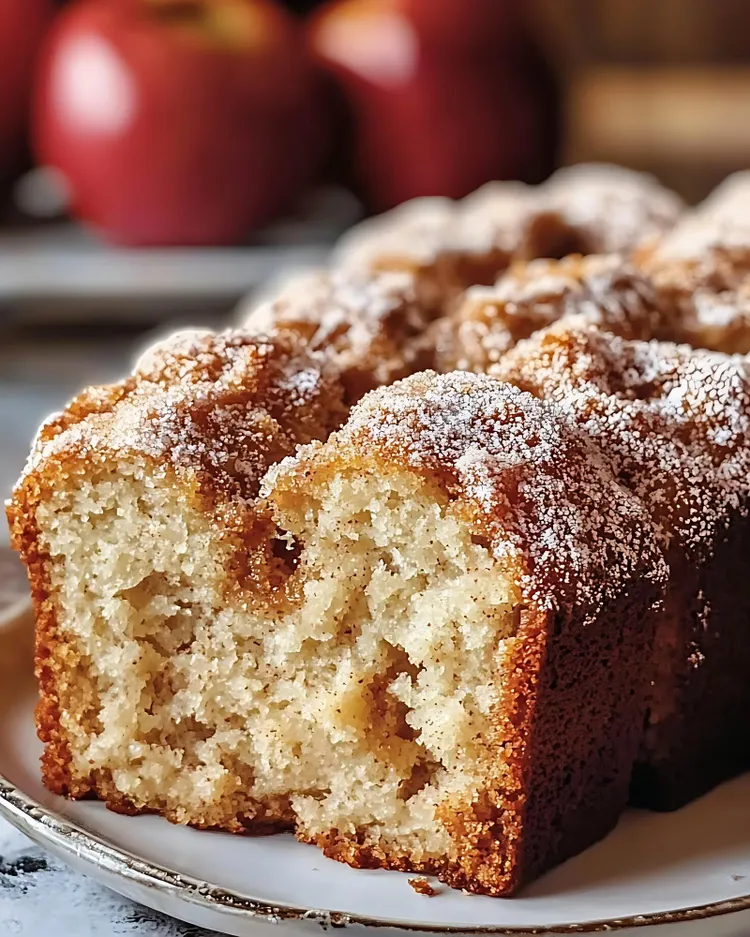 Apple sour cream loaf cake